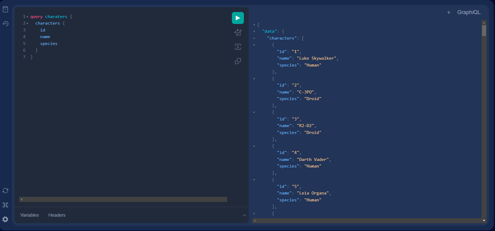 GraphiQL Query GraphiQL Query