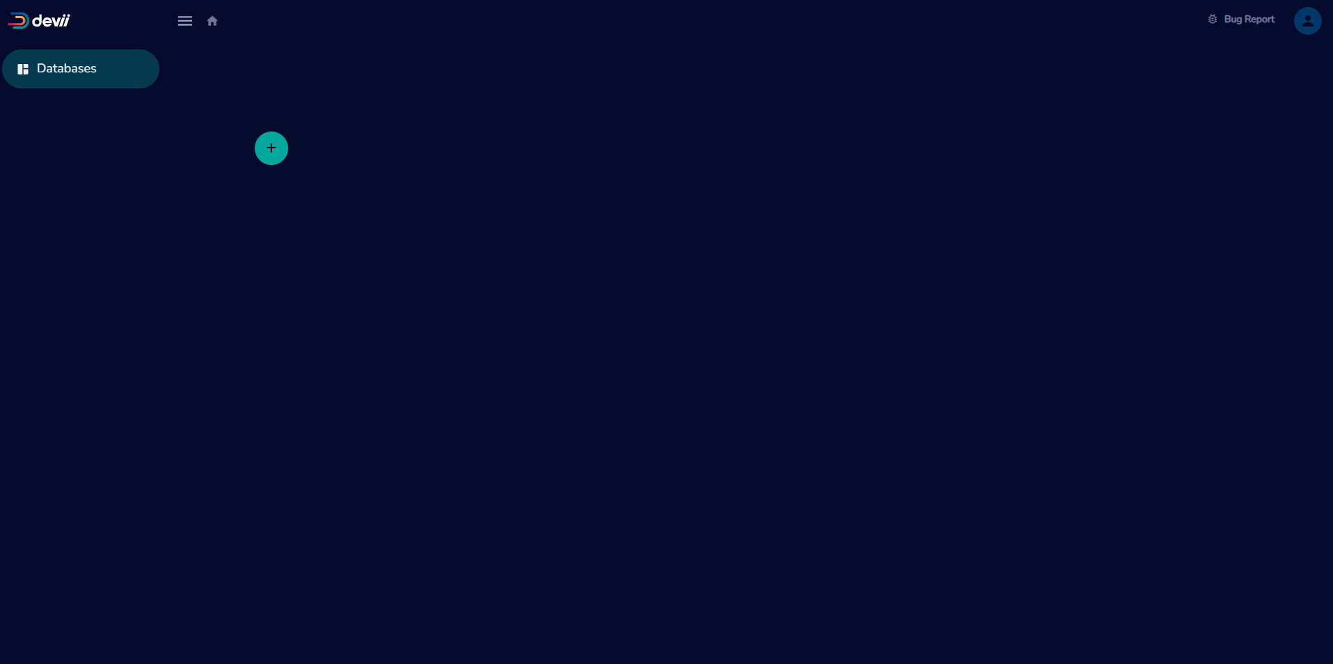 Portal after first login Databases