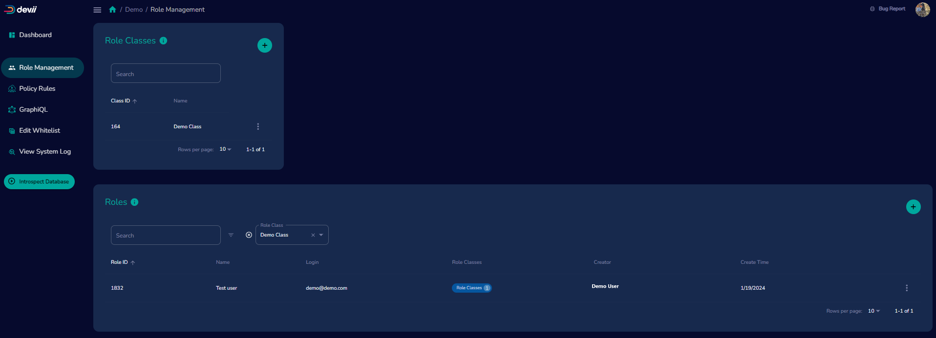 Role Management Filtered Roles