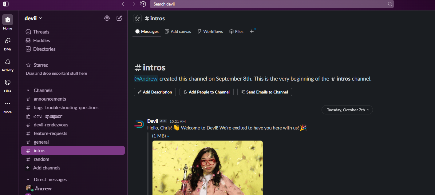 Slack Intro Page Slack Intro Page